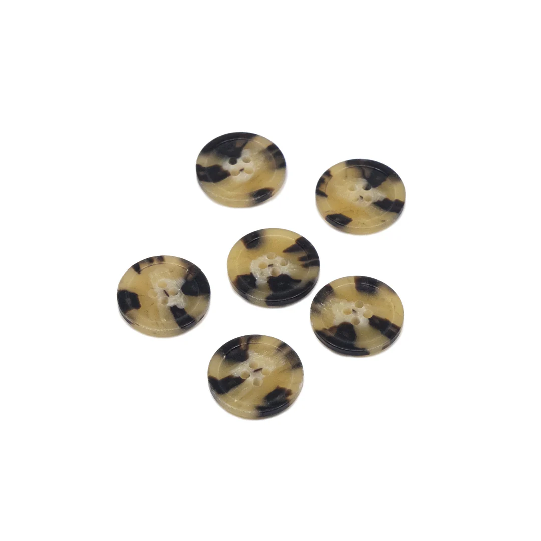 Classic Tortoiseshell 22mm Buttons - Set of 6
