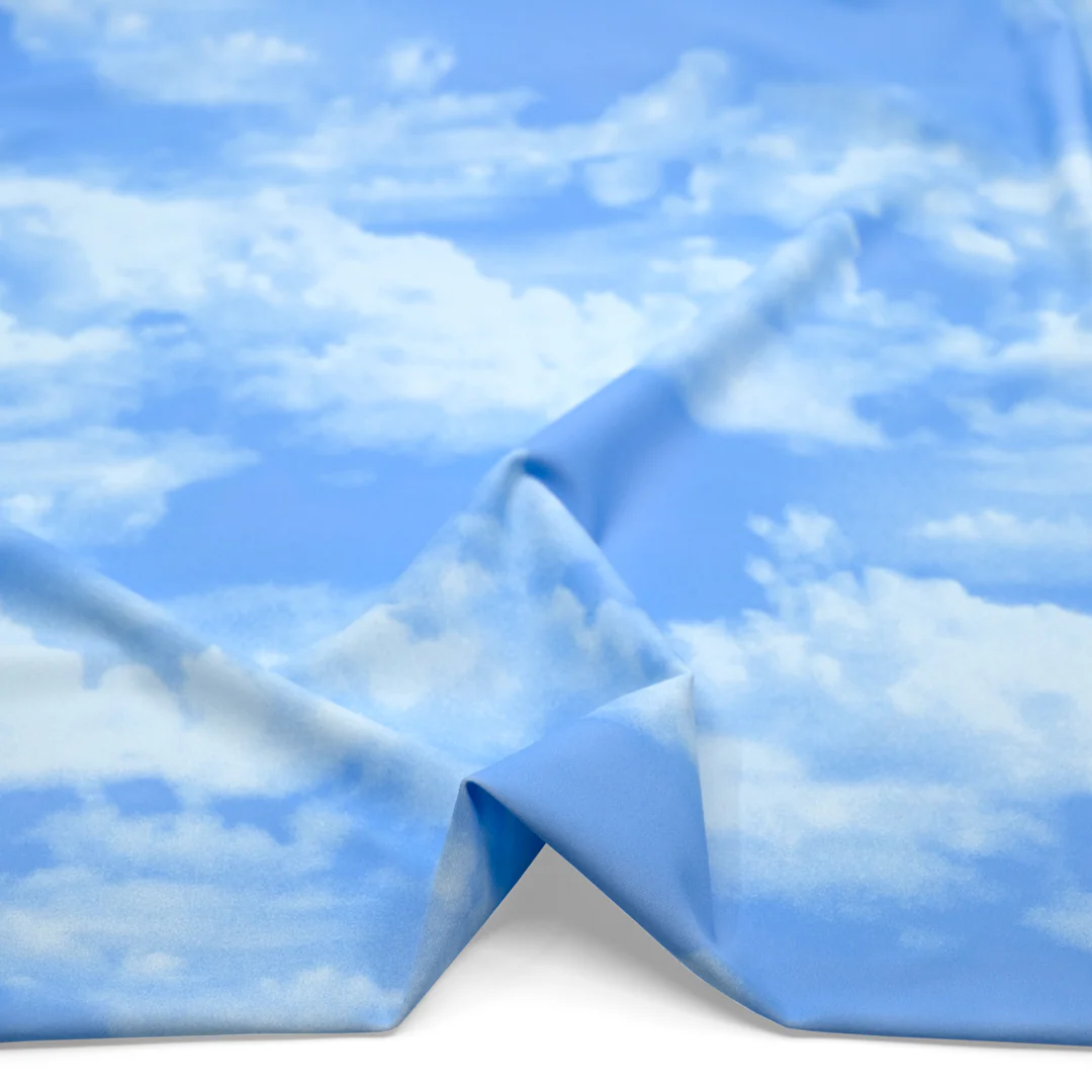 Cloudy Skies Recycled Nylon Swim Tricot - Sky Blue