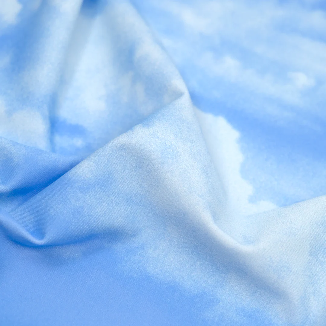 Cloudy Skies Recycled Nylon Swim Tricot - Sky Blue - Image 2