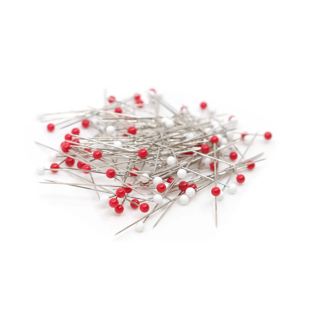 Clover Glass Head Silk Pins - Image 2