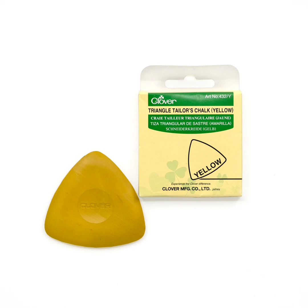 Clover Triangle Tailor’s Chalk - Yellow