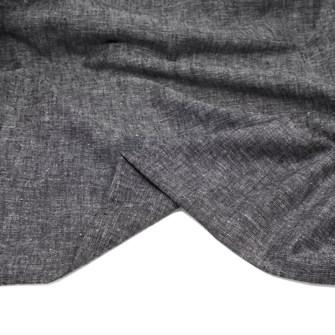 Coastal Linen Cotton Chambray - Black