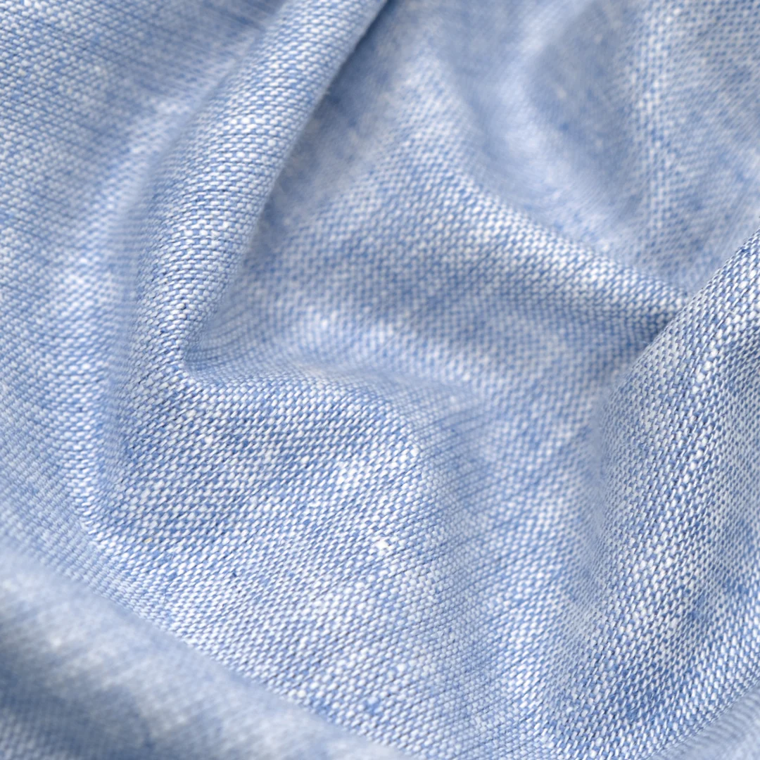 Coastal Linen Cotton Chambray - Cloudy Sky - Image 2