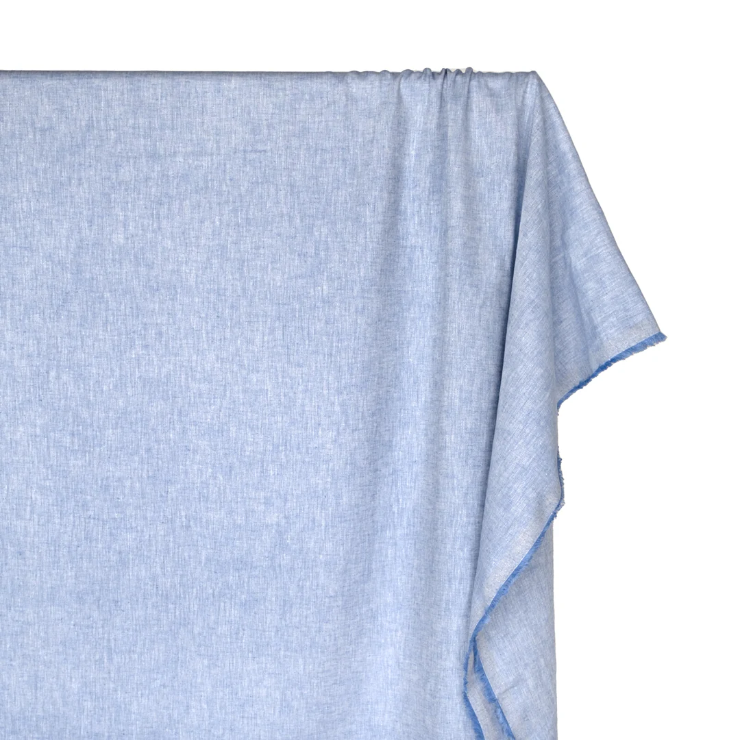 Coastal Linen Cotton Chambray - Cloudy Sky - Image 3