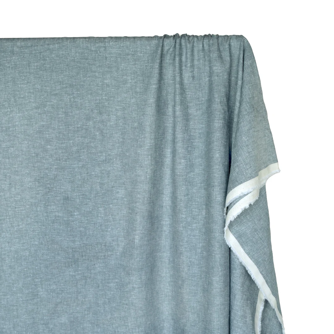 Coastal Linen Cotton Chambray - Lake - Image 3