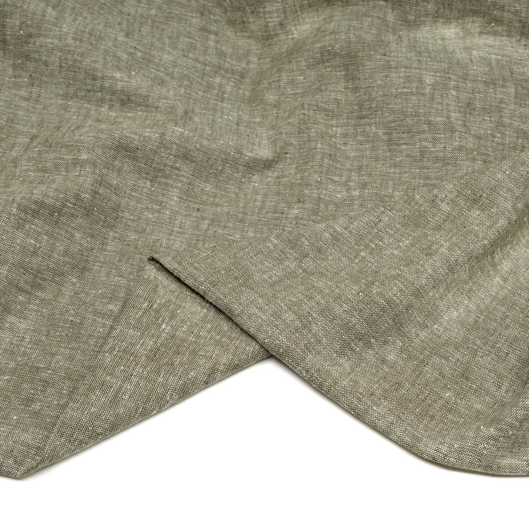 Coastal Linen Cotton Chambray - Shale