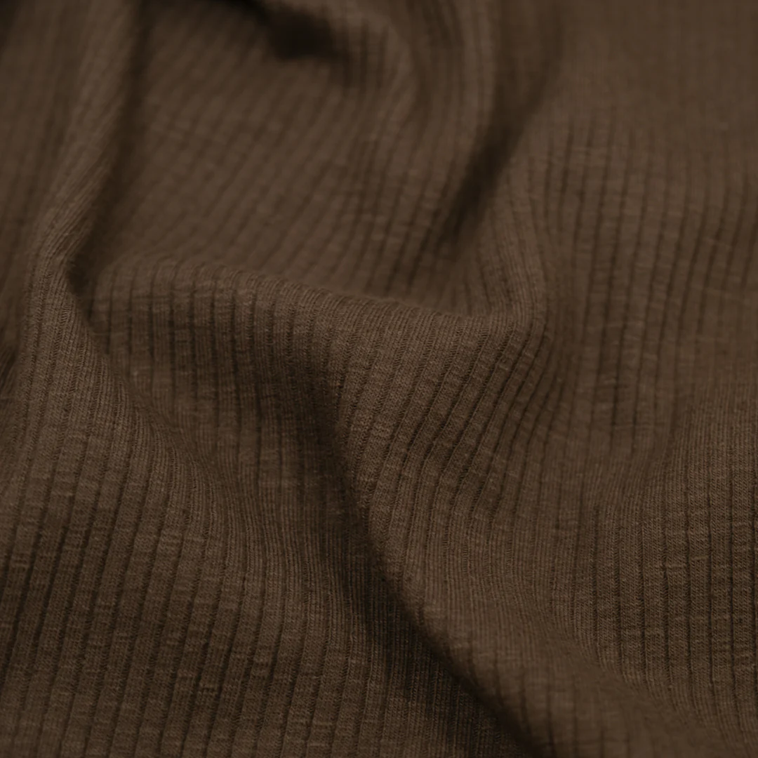 Comfy Cotton Rib Knit - Mink