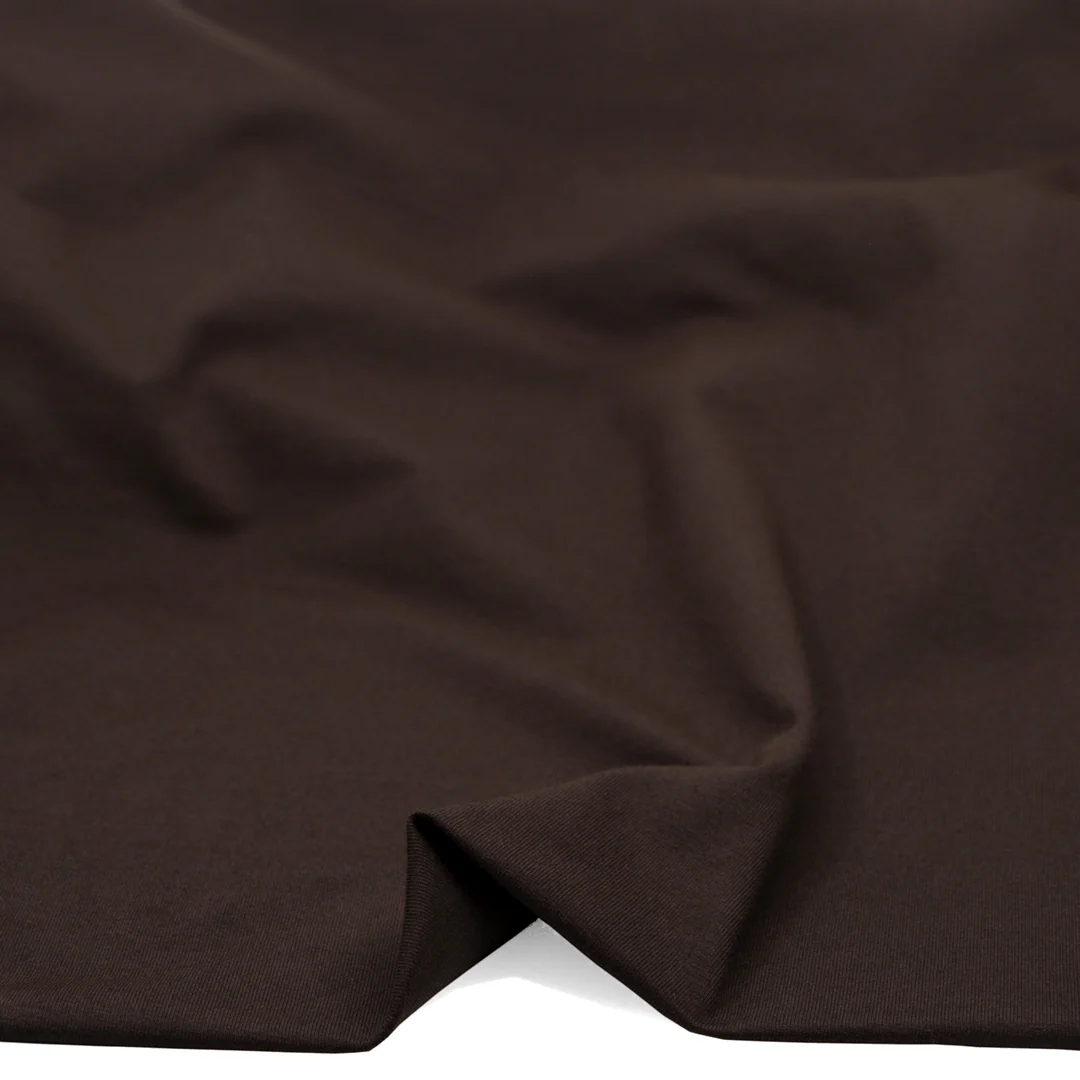 Cotton Jersey Knit - Fudge - Image 2
