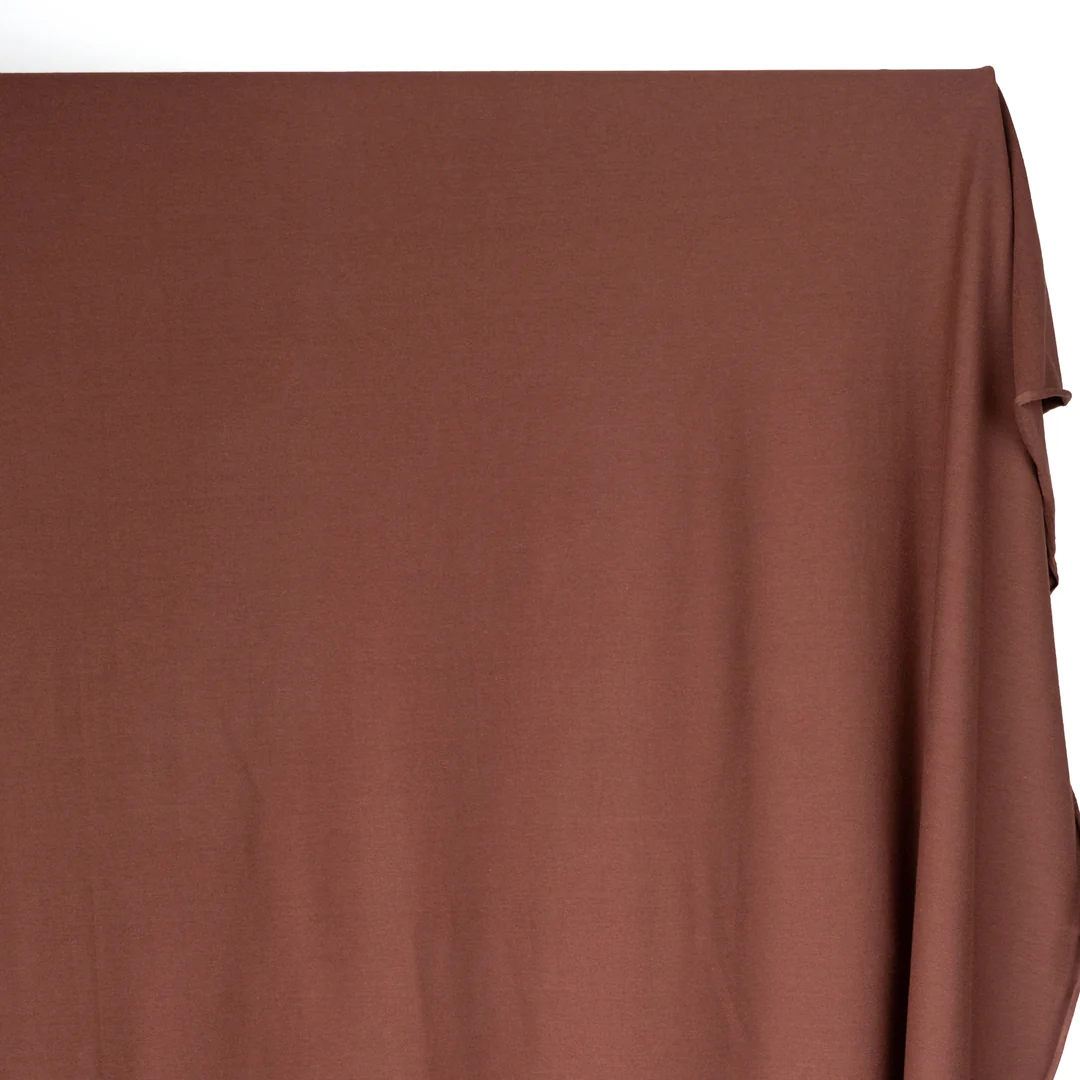 Cotton Modal Jersey Knit - Baked Clay - Image 3