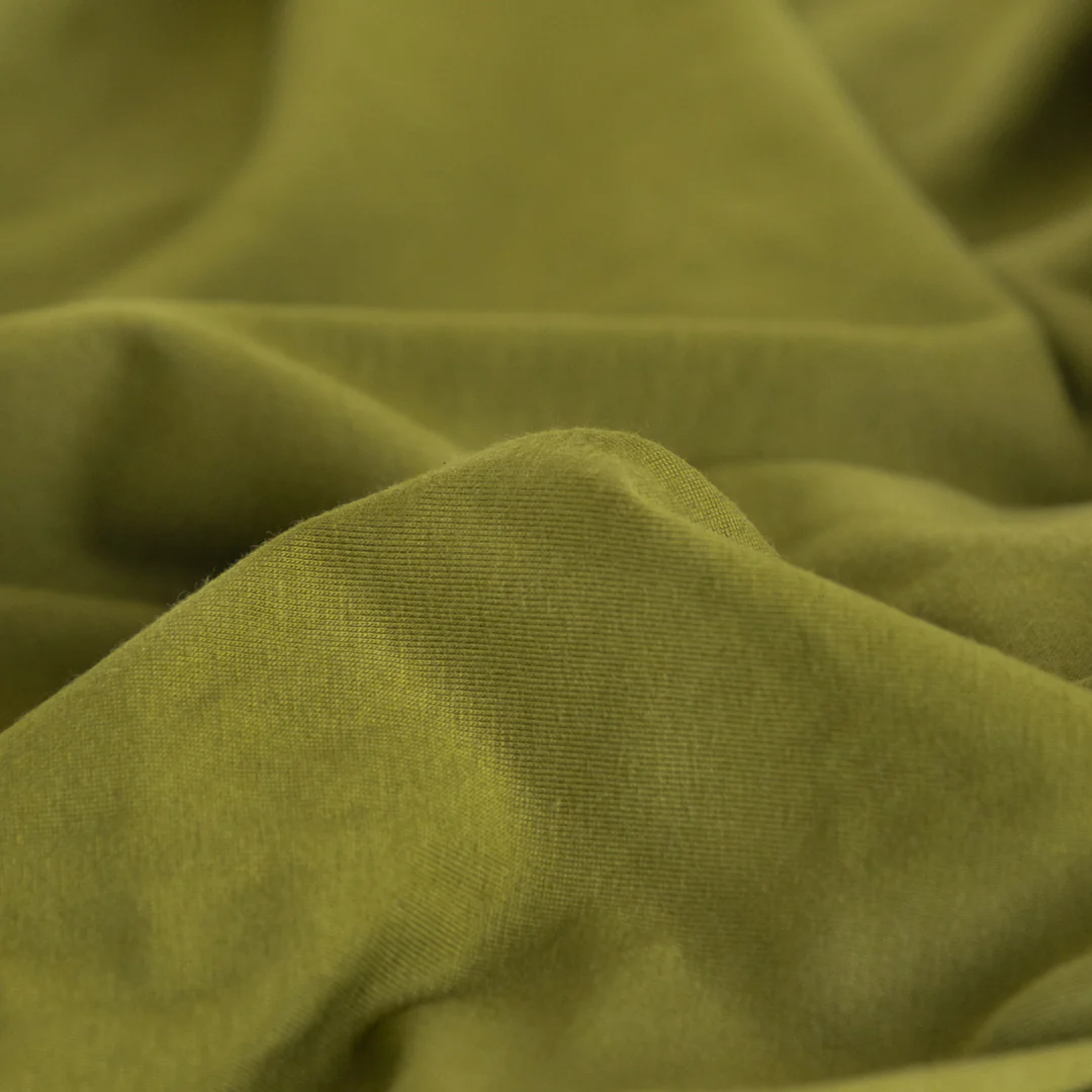 Cotton Modal Jersey Knit - Basil - Image 2