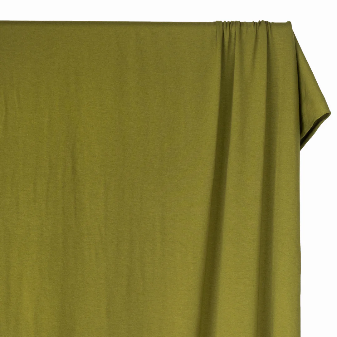 Cotton Modal Jersey Knit - Basil - Image 4