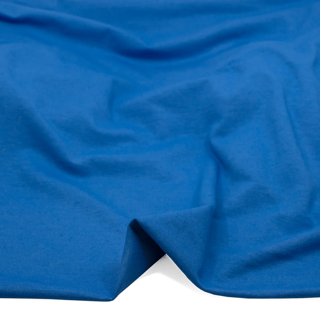 Cotton Modal Jersey Knit - Cerulean - Image 2