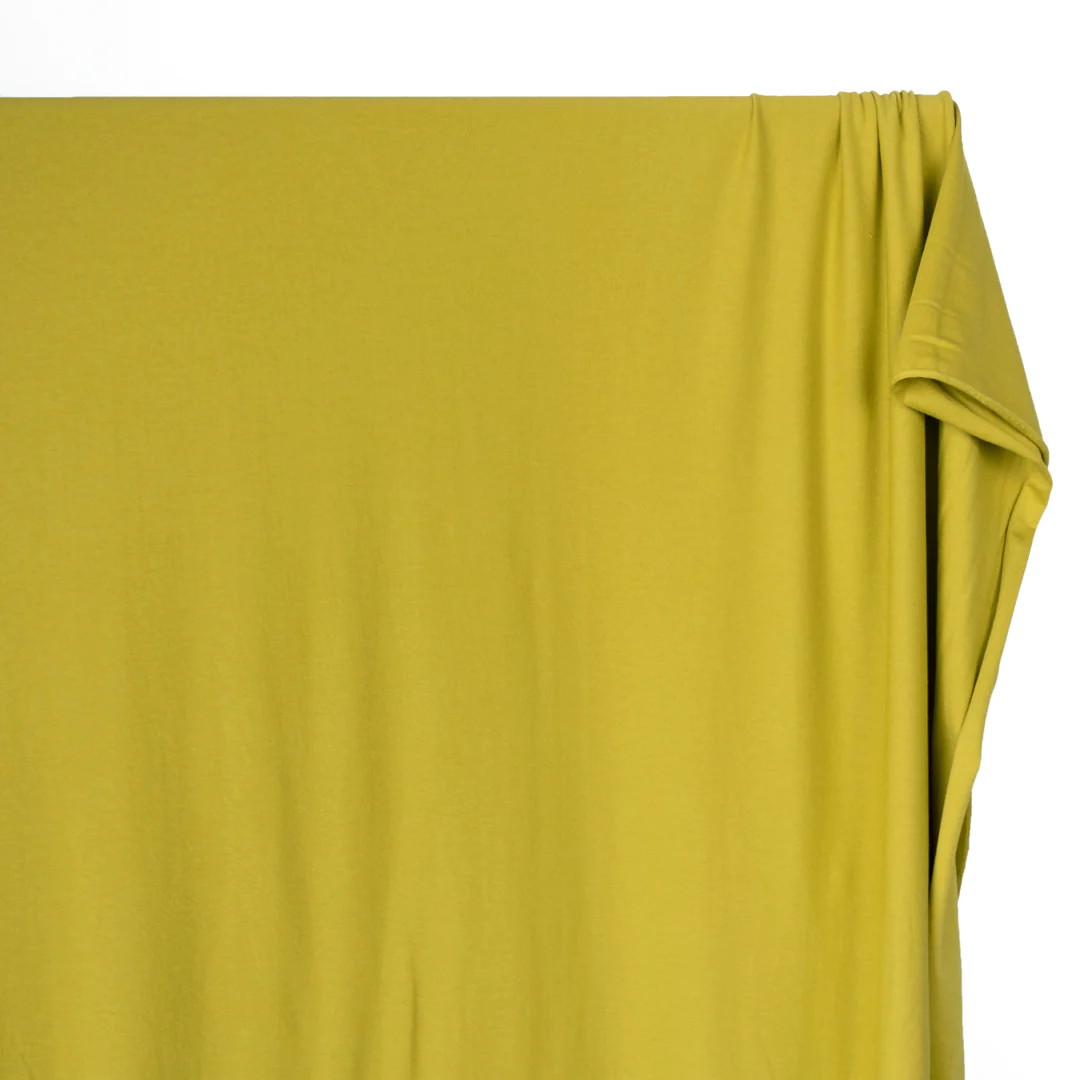 Cotton Modal Jersey Knit - Citron - Image 3