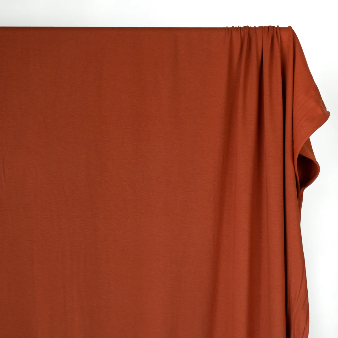 Cotton Modal Jersey Knit - Paprika - Image 3