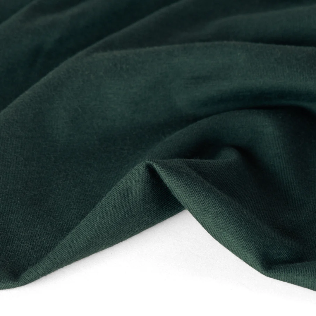 Cotton Modal Jersey Knit - Peacock - Image 2
