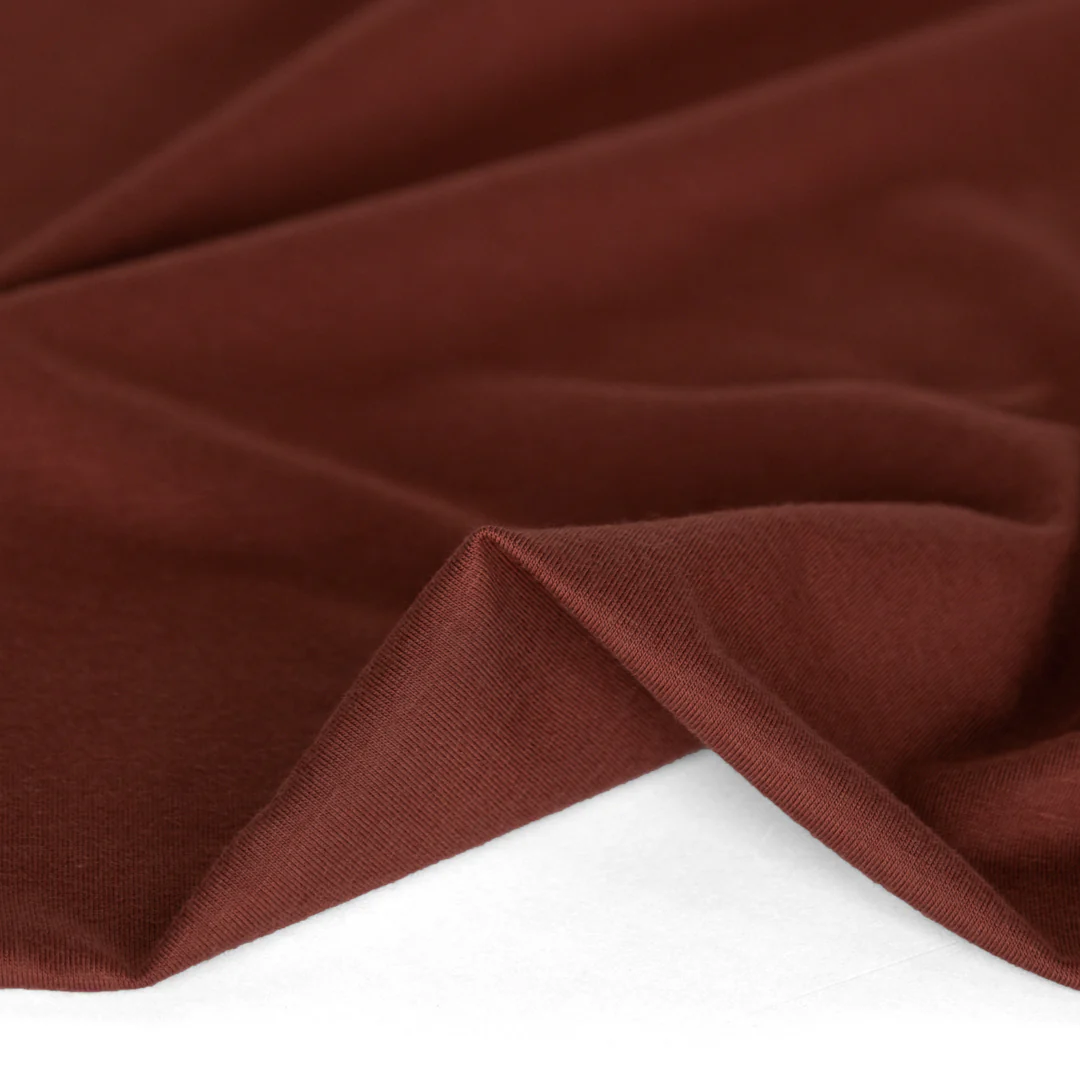 Cotton Modal Jersey Knit - Rum Raisin