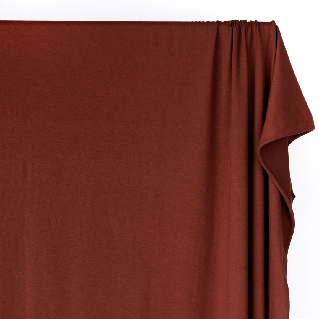 Cotton Modal Jersey Knit - Rum Raisin - Image 2