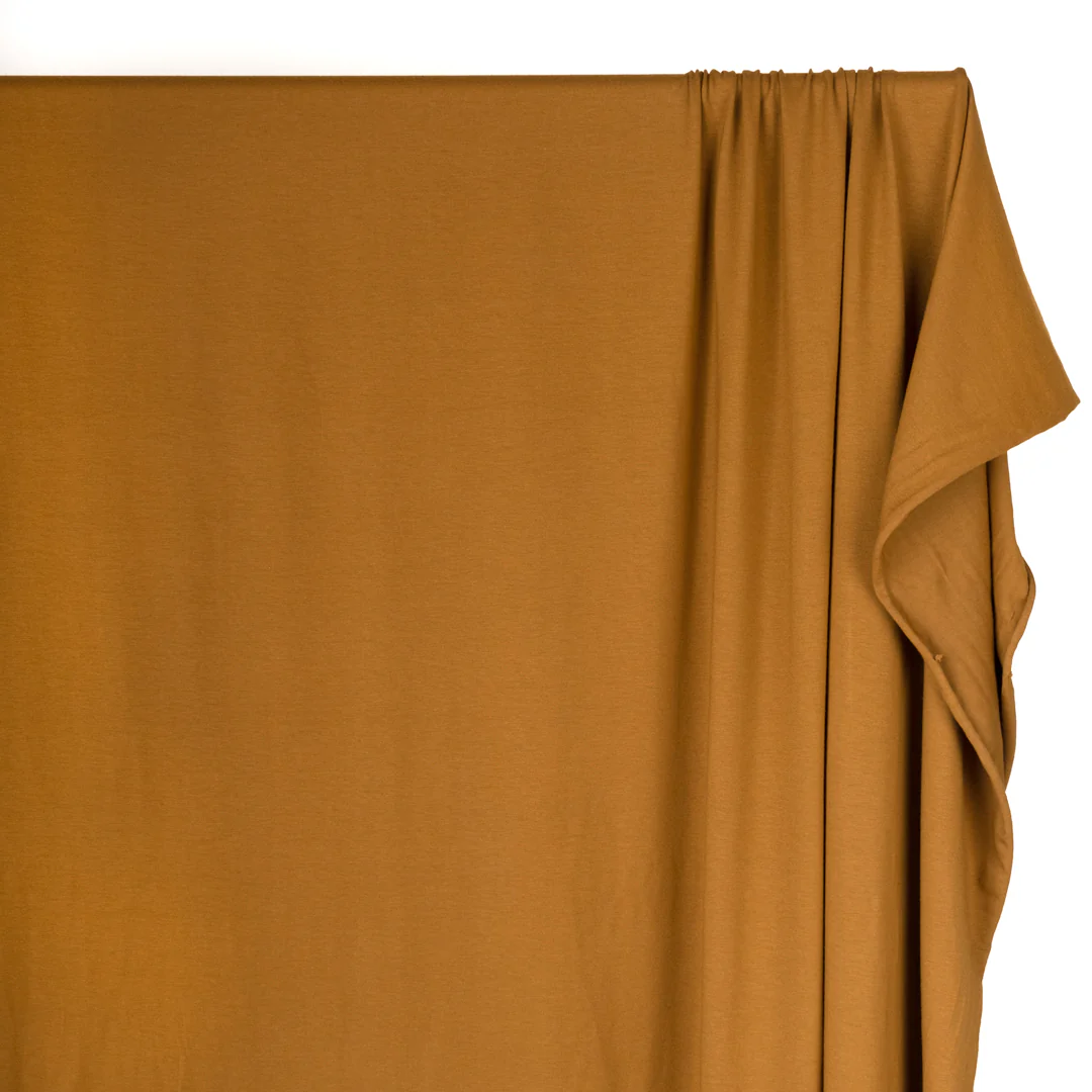 Cotton Modal Jersey Knit - Teak - Image 3