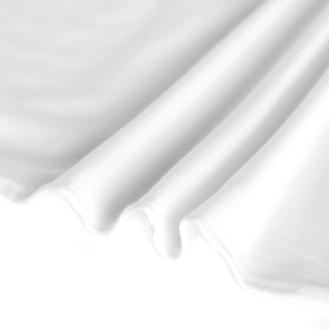 Cotton Modal Jersey Knit - White - Image 2
