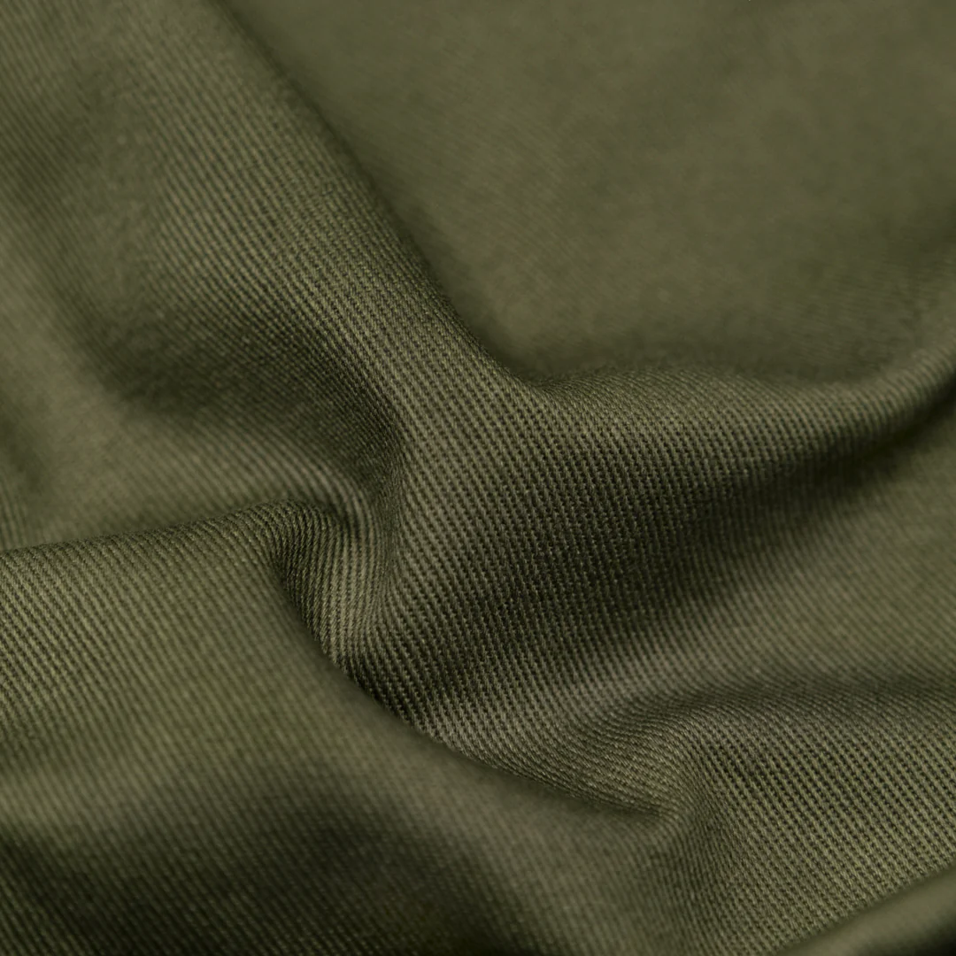 Crisp Cotton Chino Twill - Kelp - Image 2