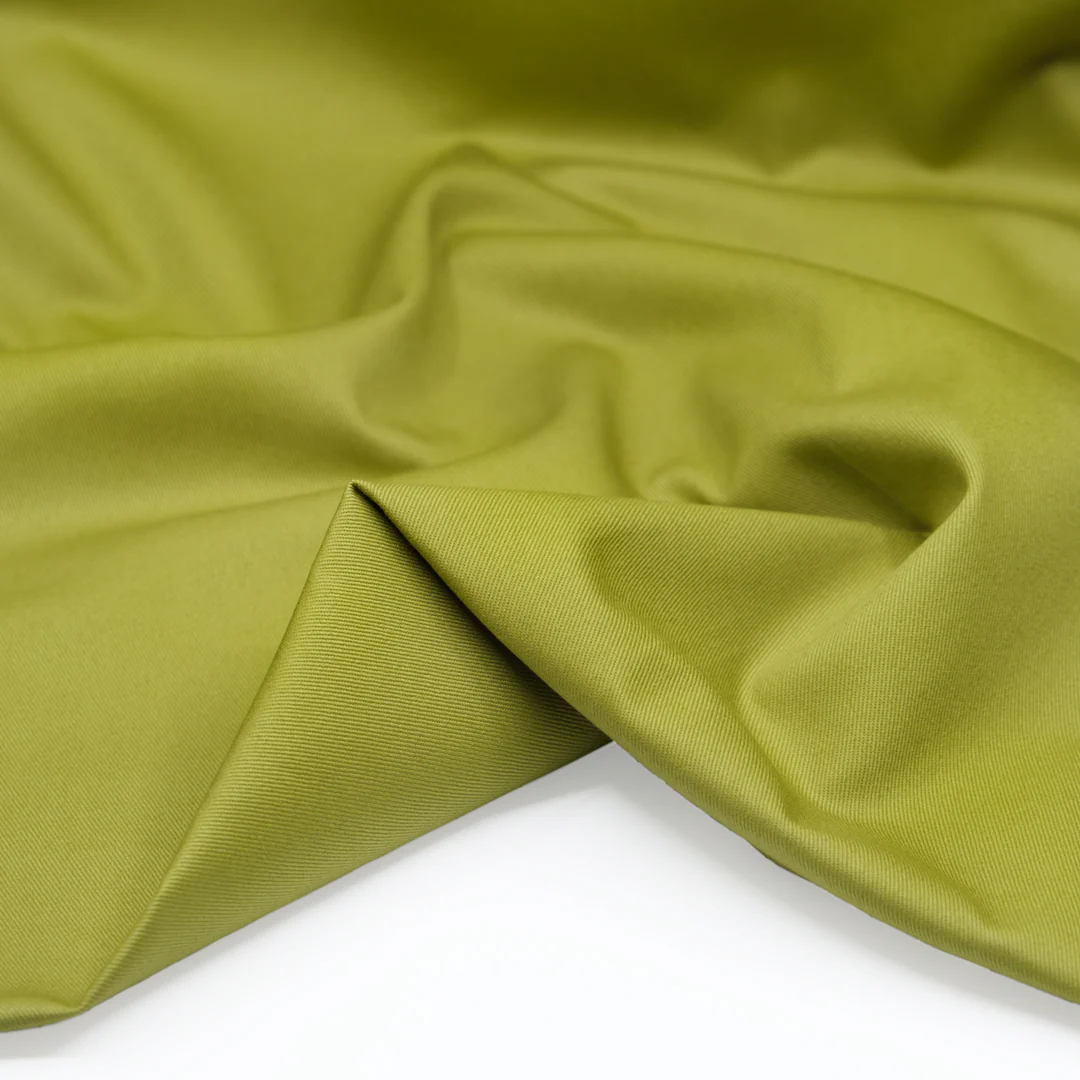 Crisp Cotton Chino Twill - Key Lime