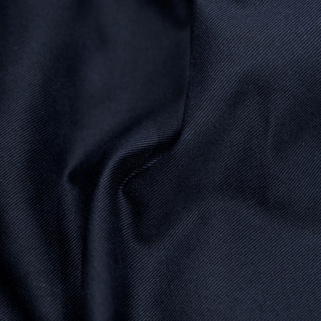 Crisp Cotton Chino Twill - Midnight Blue - Image 2