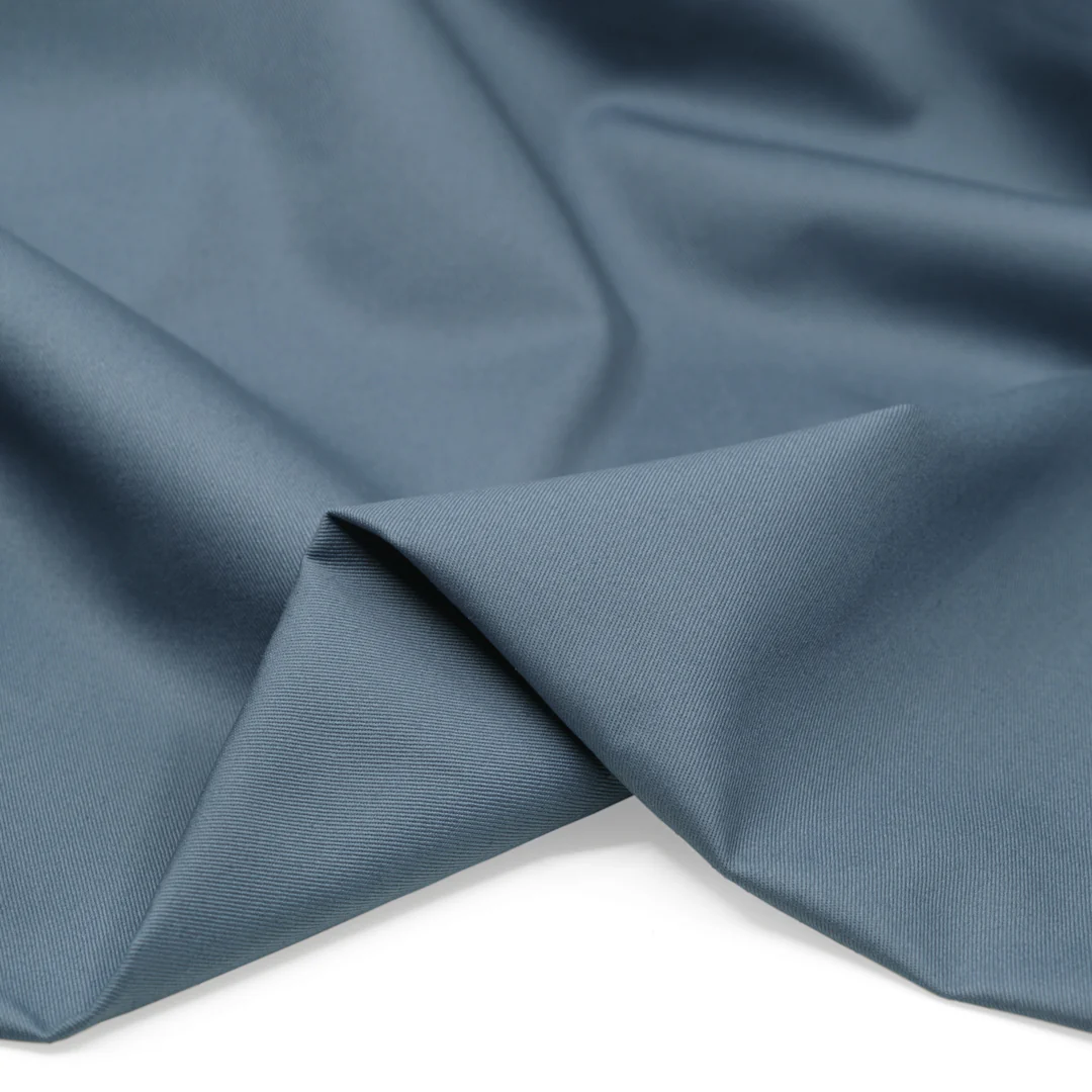 Crisp Cotton Chino Twill - Pacific Blue