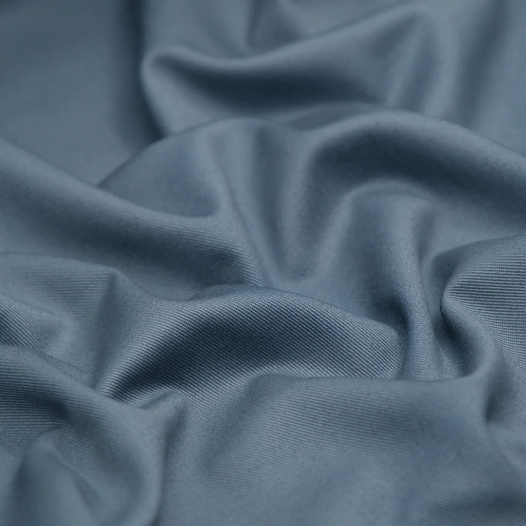 Crisp Cotton Chino Twill - Pacific Blue - Image 2