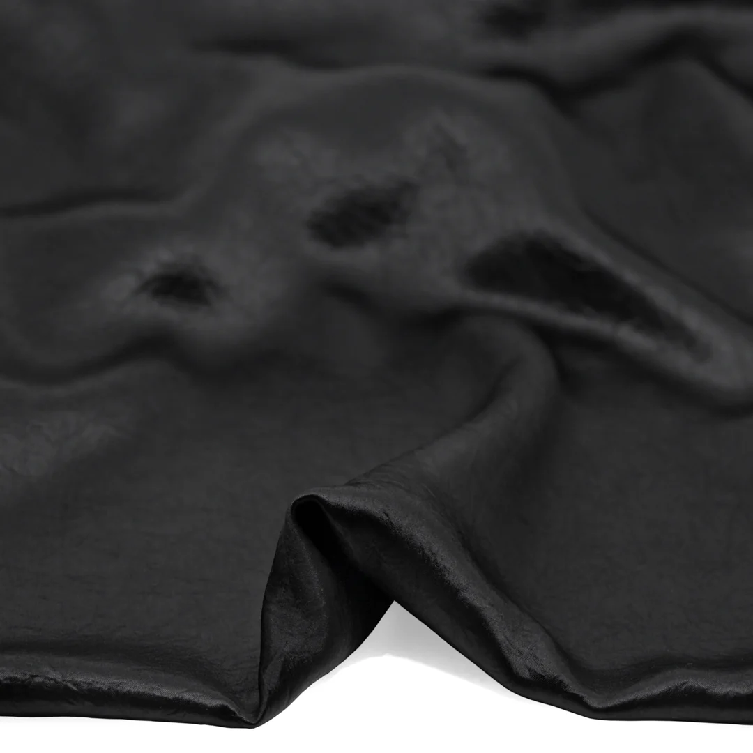 Crushed Satin - Black - Image 2