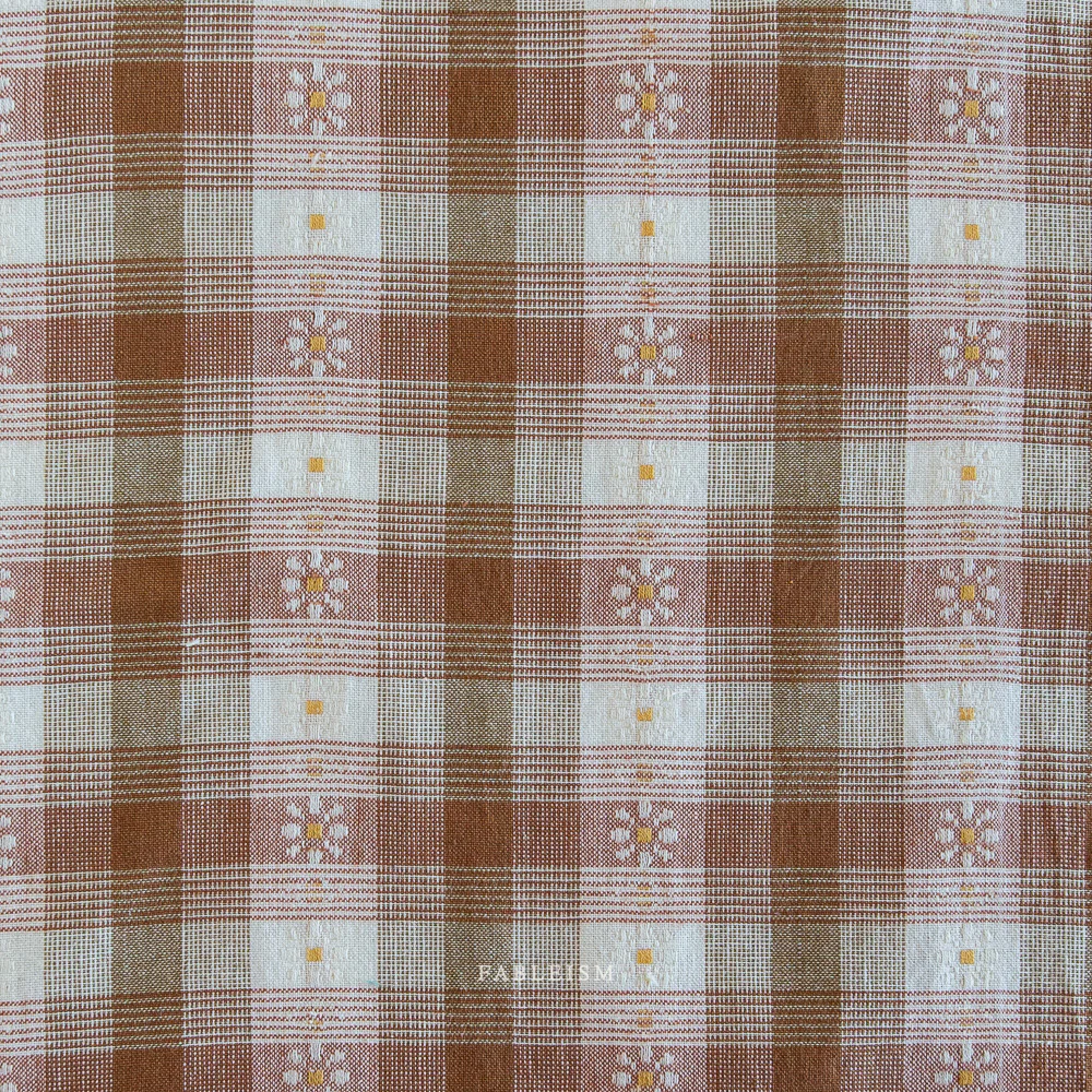 Daisy Plaid Cotton - Rose Gold - Image 2