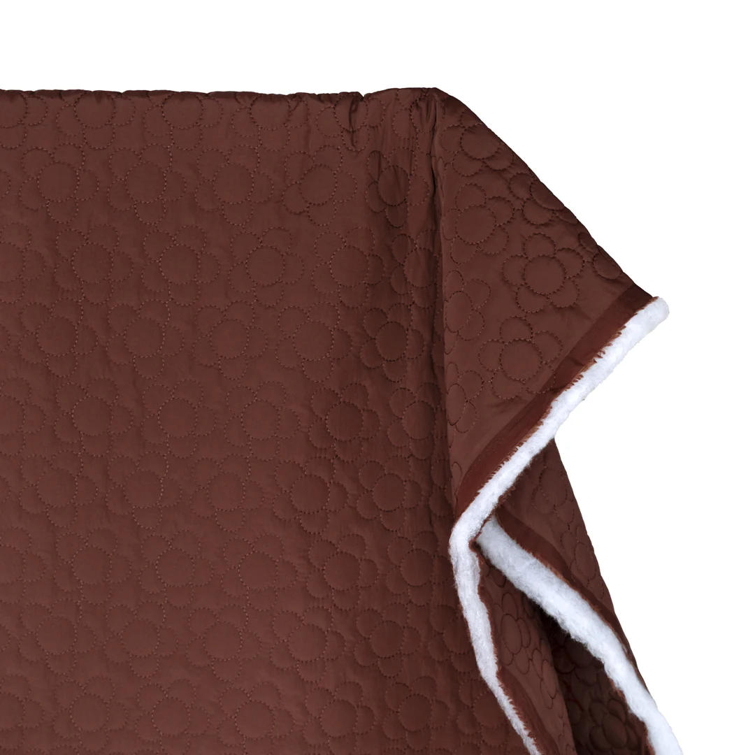 Daisy Quilted Nylon Puffer - Baked Clay - Image 3