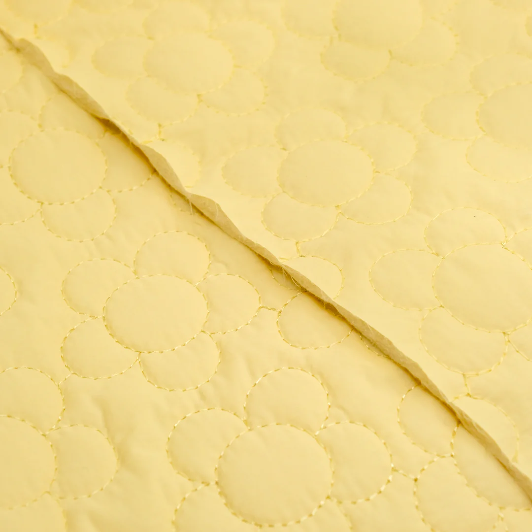 Daisy Quilted Nylon Puffer - Butter