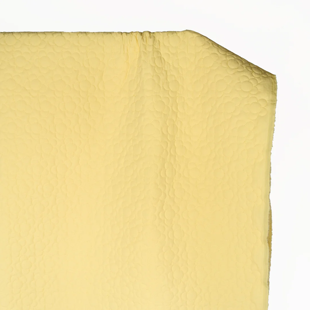 Daisy Quilted Nylon Puffer - Butter - Image 3