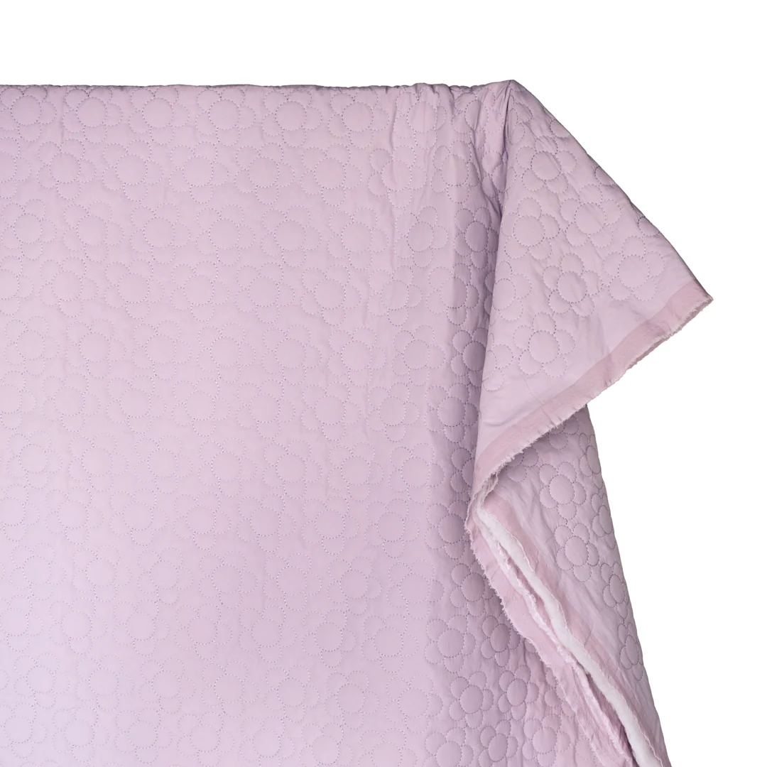 Daisy Quilted Nylon Puffer - Dusty Lilac - Image 3