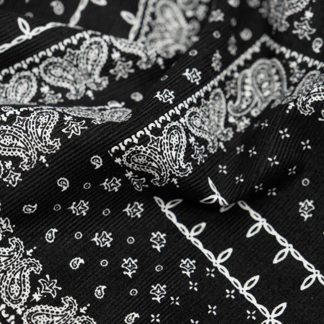 Deadstock Bandana Baby Cord - Black