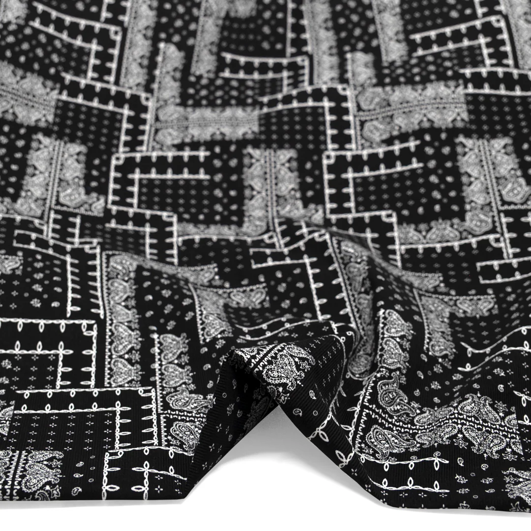 Deadstock Bandana Baby Cord - Black - Image 2