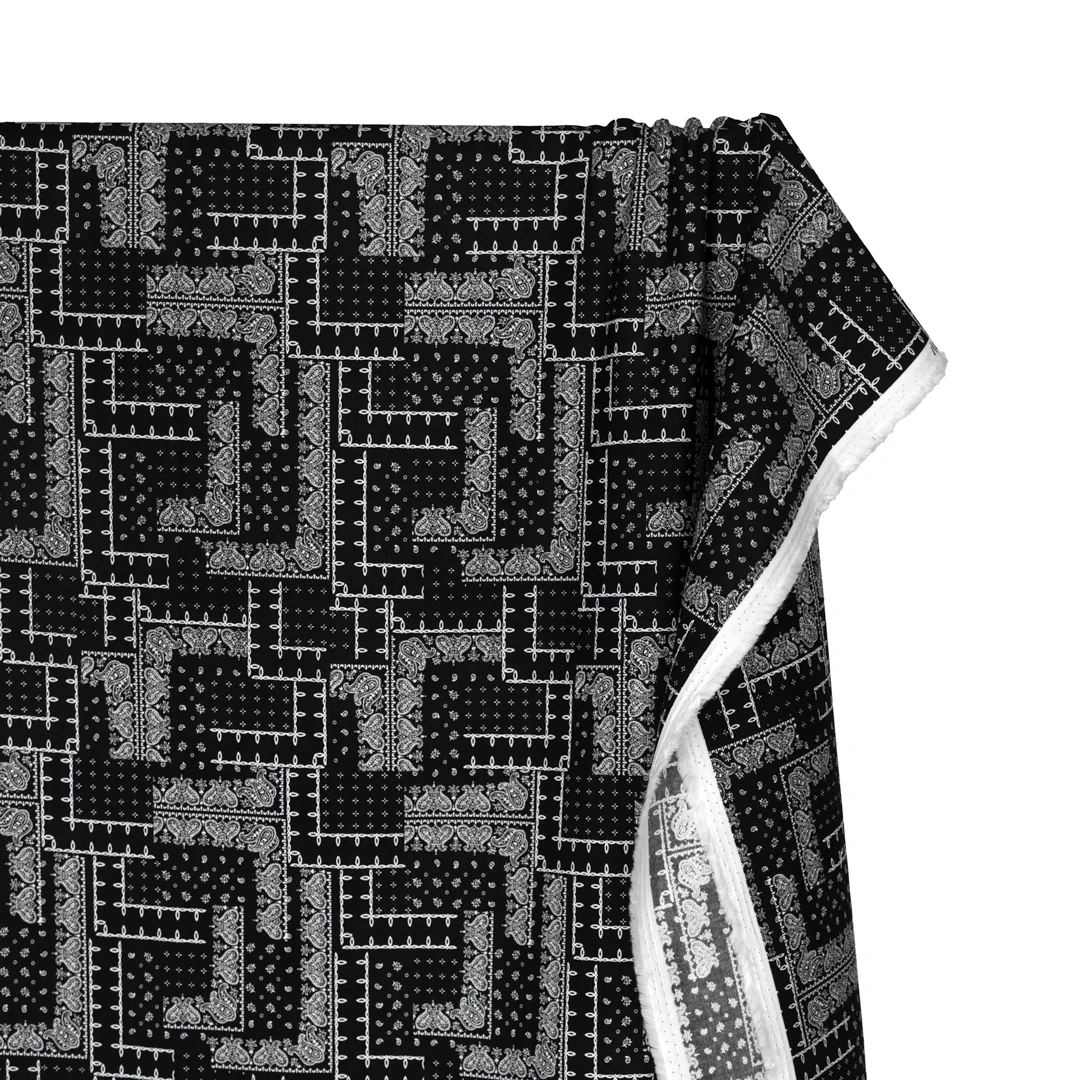 Deadstock Bandana Baby Cord - Black - Image 3