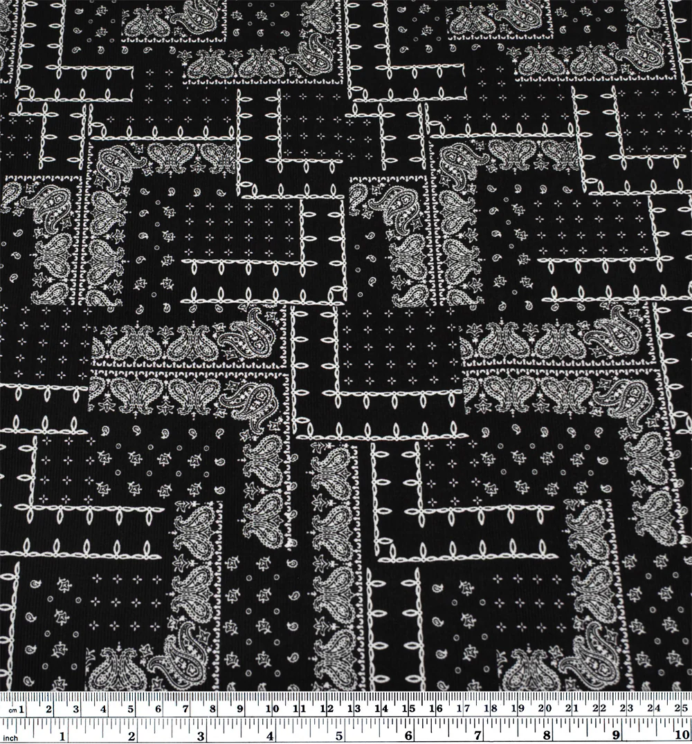 Deadstock Bandana Baby Cord - Black - Image 4