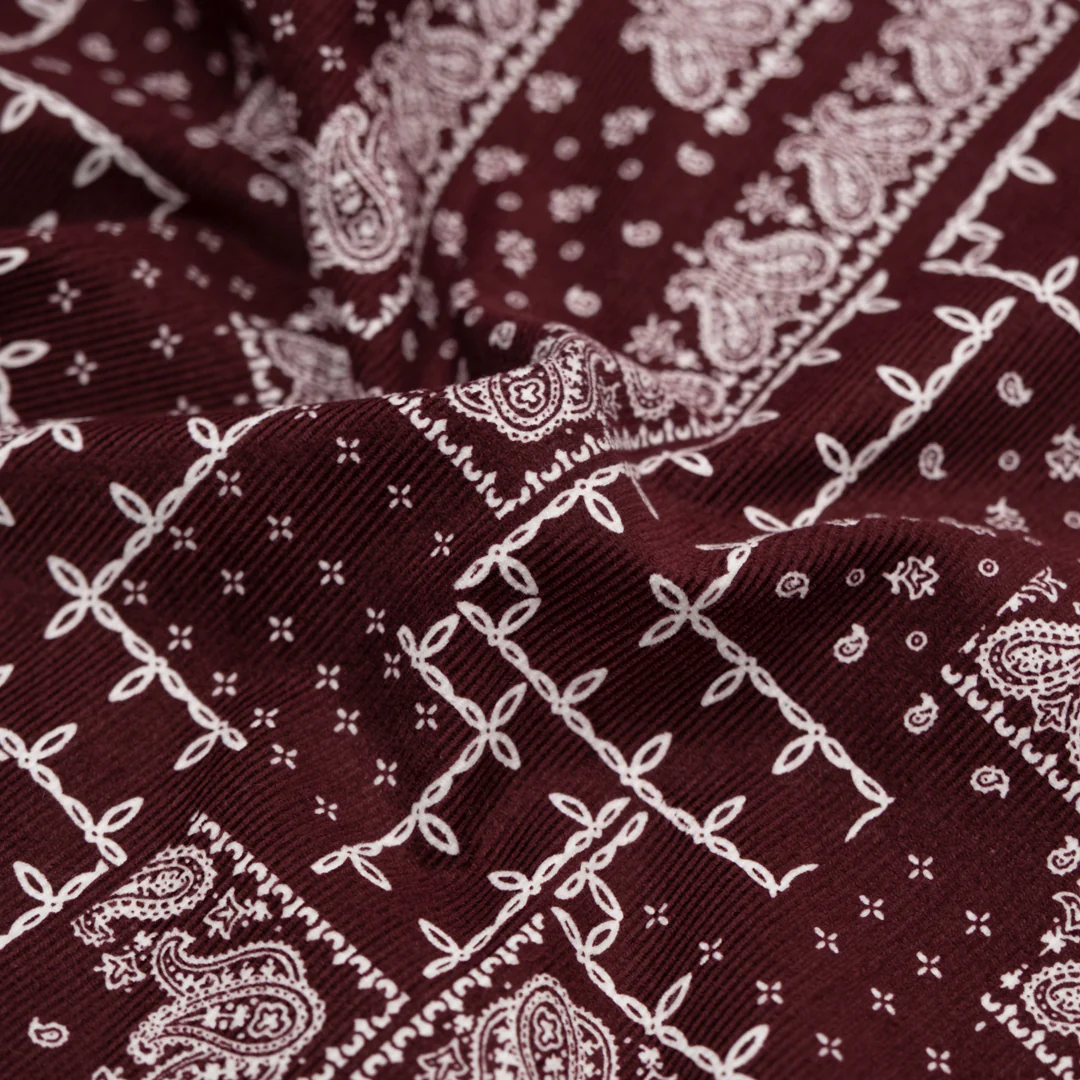 Deadstock Bandana Baby Cord - Maroon
