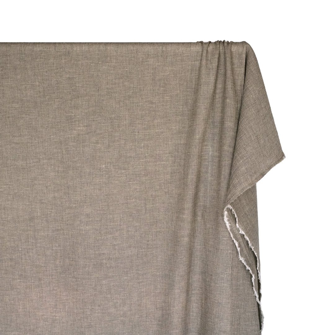 Deadstock Chambray Cotton Blend Gauze - Granite - Image 3