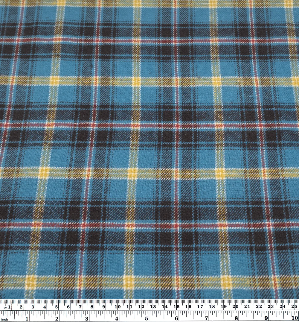 Deadstock Japanese Cotton Flannel - Waterfall/Charcoal - Image 3