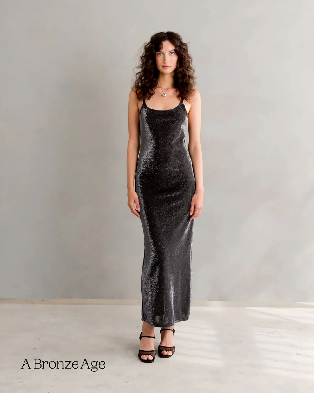 Deadstock Metallic Knit - Iron - Image 2
