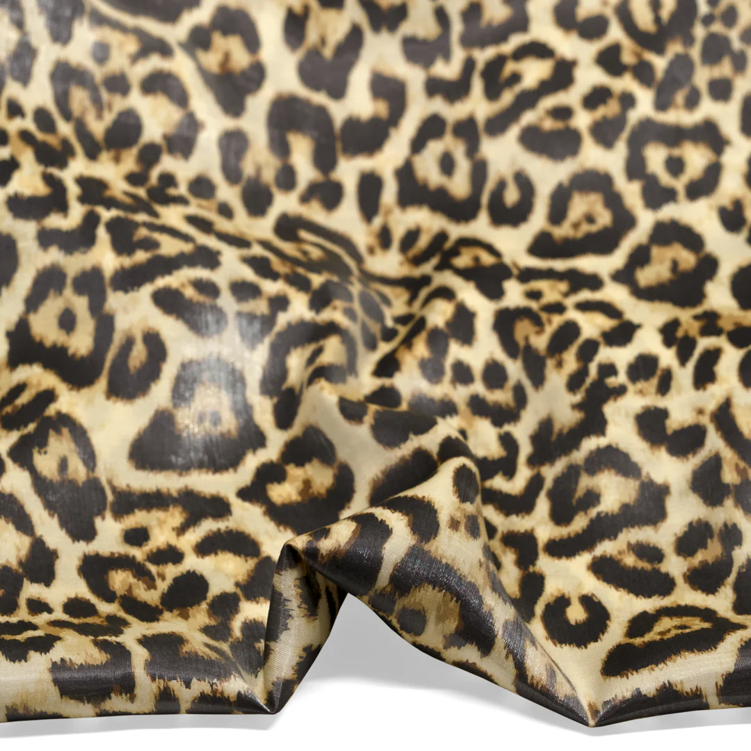 Deadstock Metallic Rayon Blend - Leopard Gloss - Image 3
