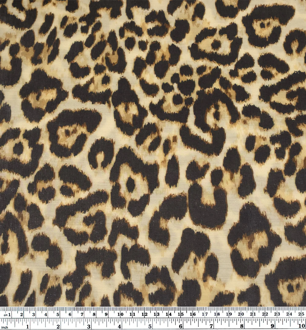 Deadstock Metallic Rayon Blend - Leopard Gloss - Image 4
