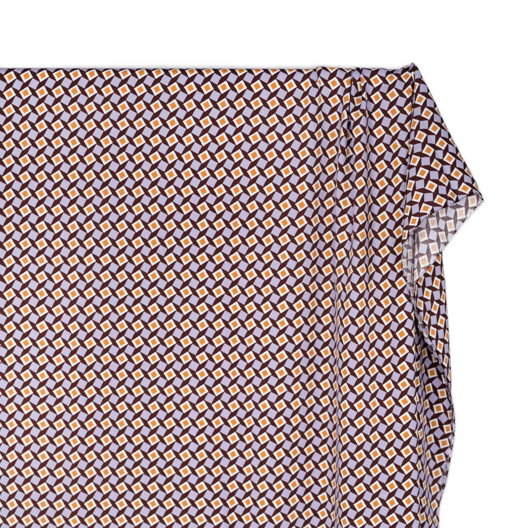 Deadstock Plaza Viscose Crepe - Mulberry/Lilac - Image 3