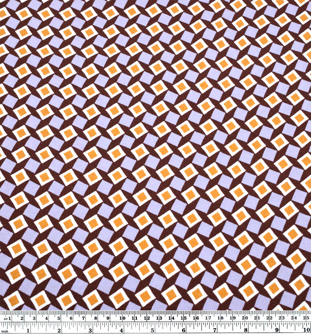 Deadstock Plaza Viscose Crepe - Mulberry/Lilac - Image 4