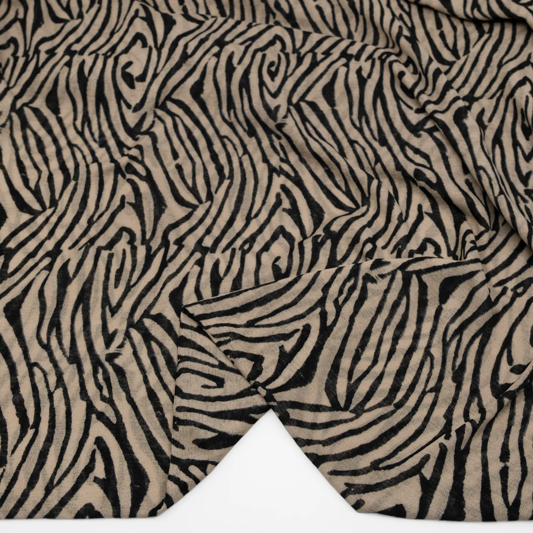 Deadstock Printed Mesh - Savanna Swirl