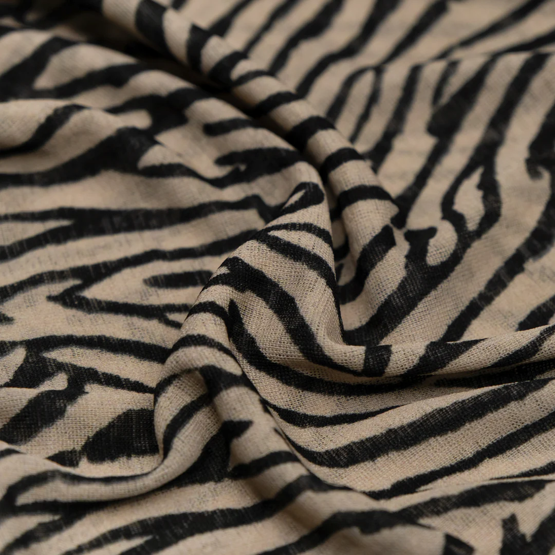 Deadstock Printed Mesh - Savanna Swirl - Image 2
