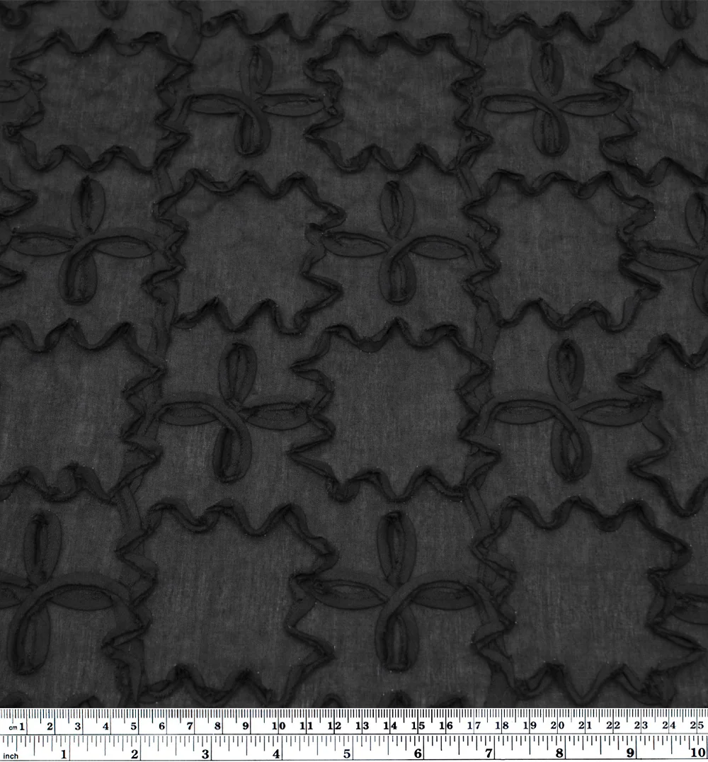 Deadstock Wiggle Poly Voile - Black - Image 4