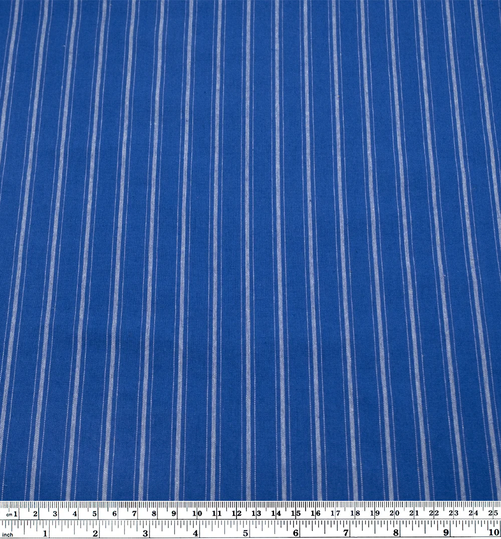 Division Stripe Washed Cotton - Lapis - Image 3